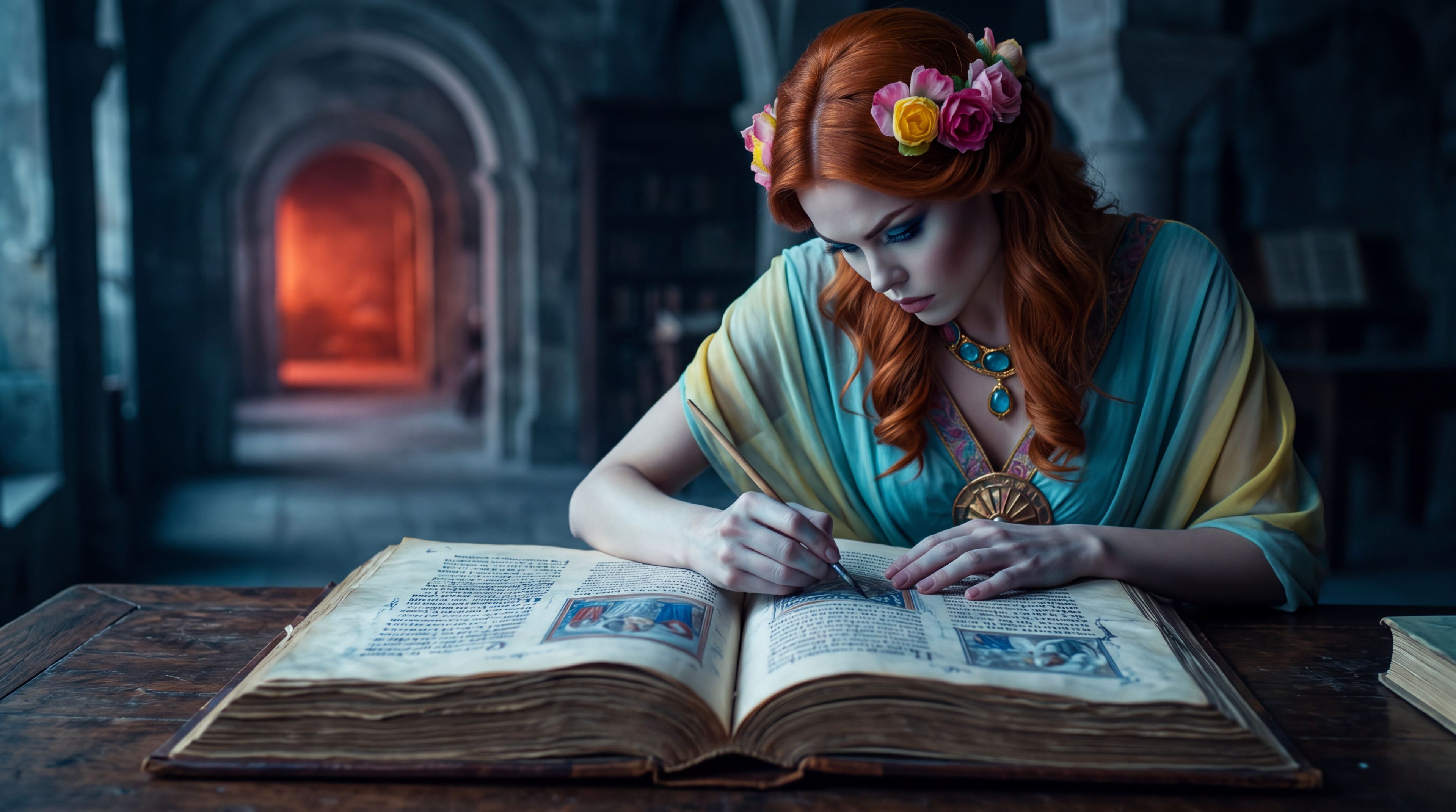 Hero image for the article. Hera sits alone in a cold room, writing in a book by herself.