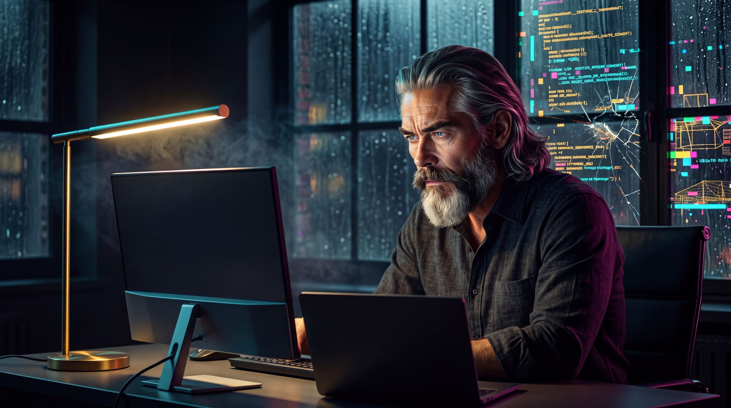 A man in working chambers at night, robe on a hook, a plain baseline glowing on a slim monitor. He reads it the way you read furniture that has been in the room for years. The feeling is not triumph. It is the quiet of a tool that already exists and still goes unused in the places that sentence people.